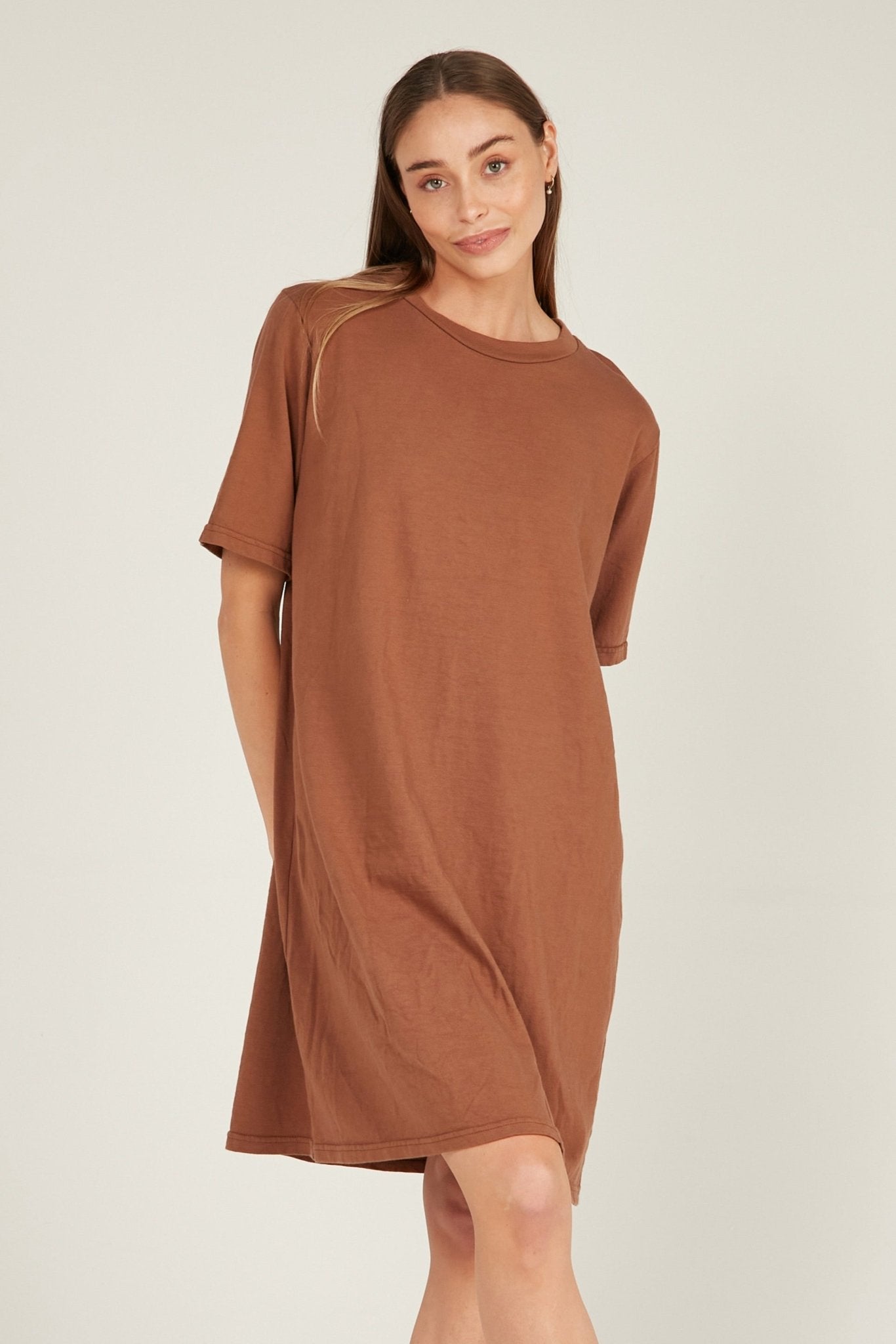 NUNA DRESS - COFFEE - Primness