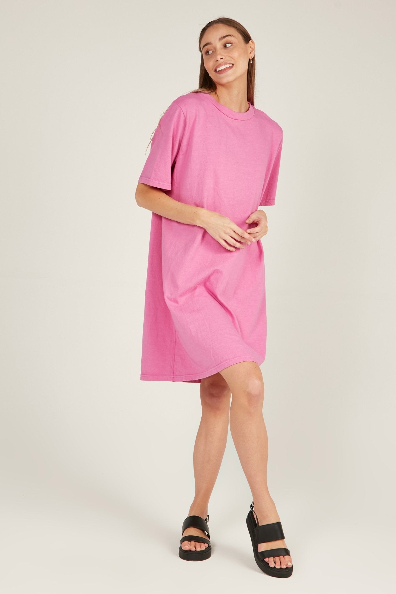 NUNA DRESS - FLAMINGO - Primness