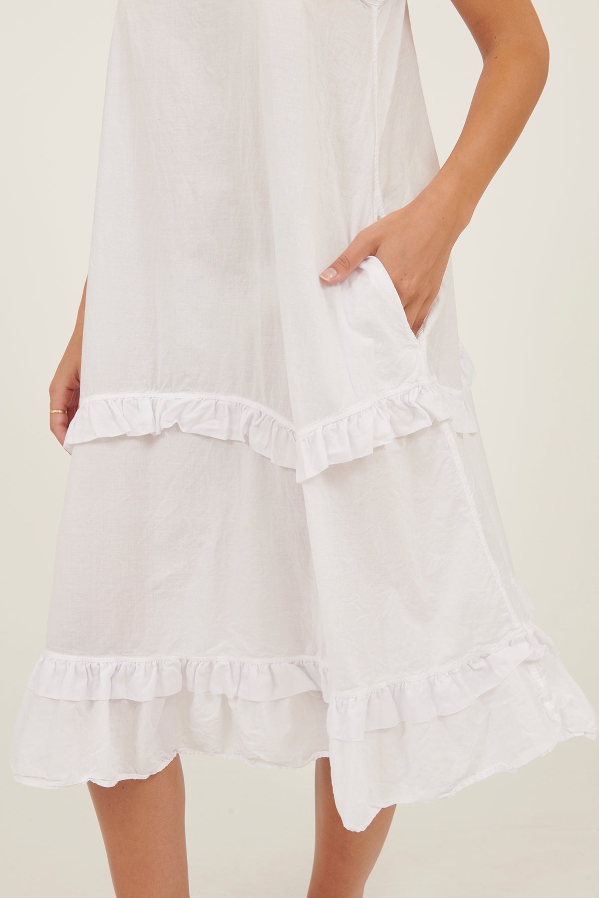 PADDOCK DRESS - BLANC - Primness