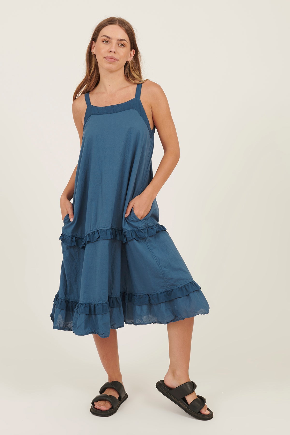 PADDOCK DRESS - NAVY - Primness