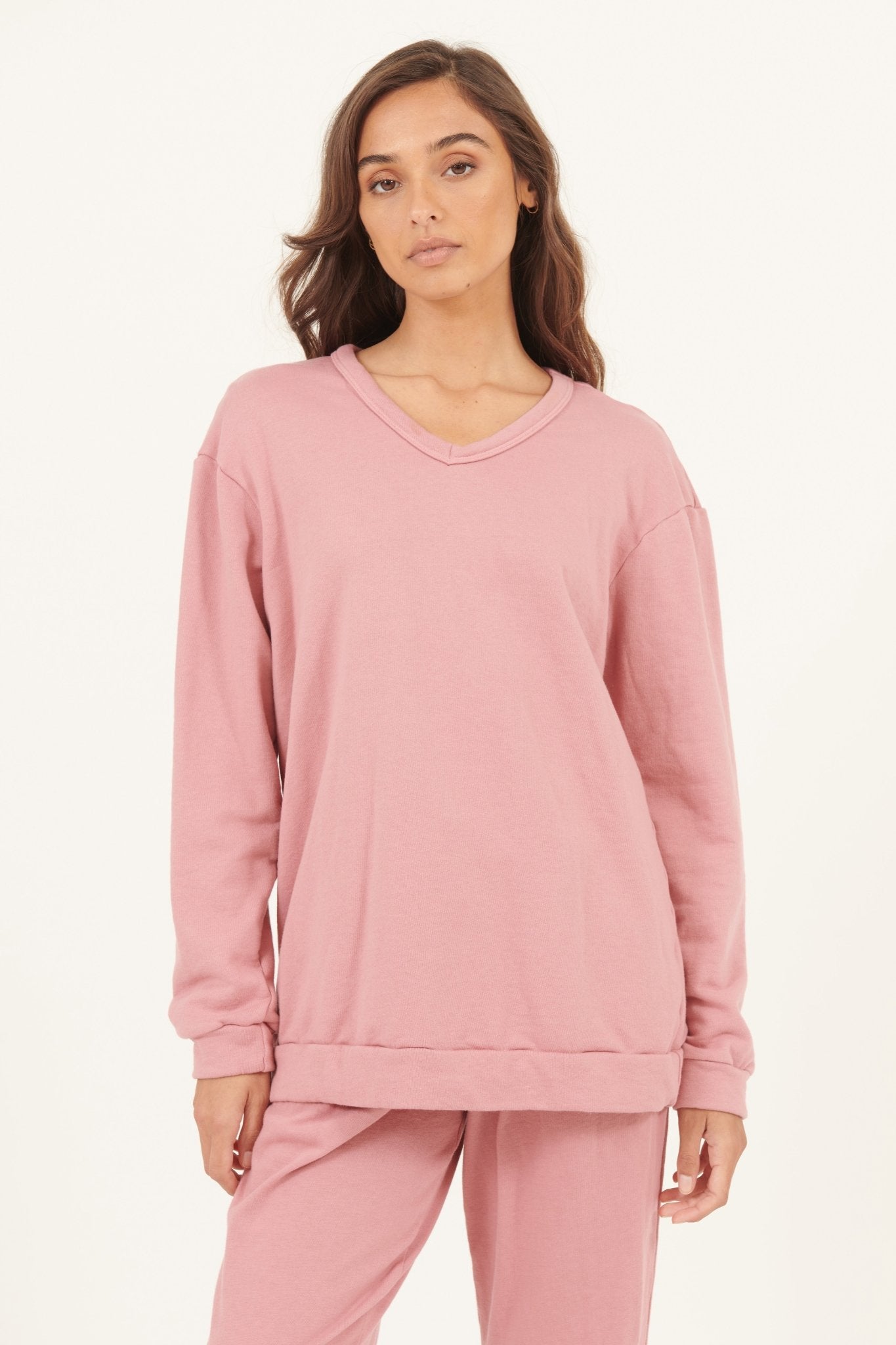 PERF V NECK - BLUSHED - Primness