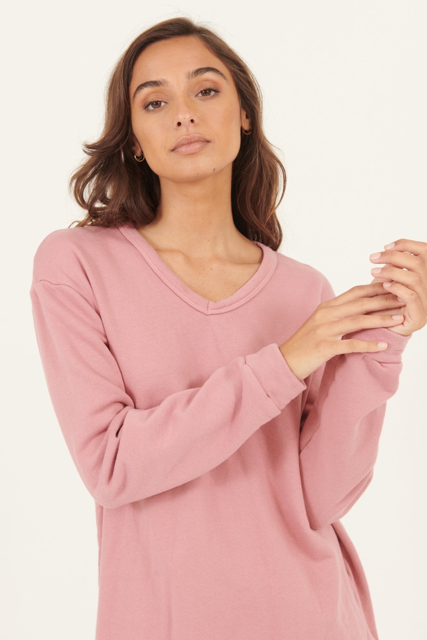 PERF V NECK - BLUSHED - Primness