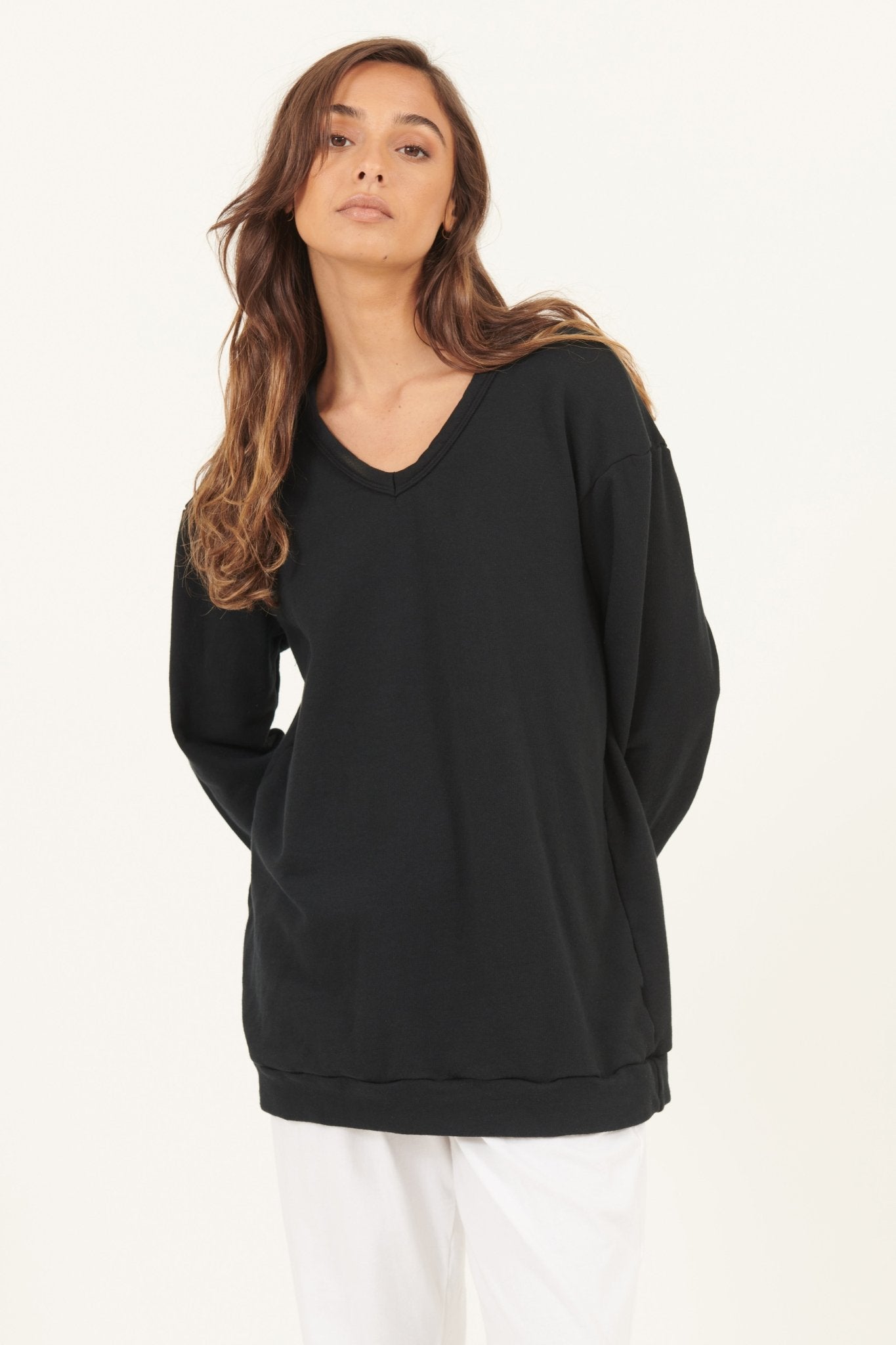 PERF V NECK - NOIR - Primness