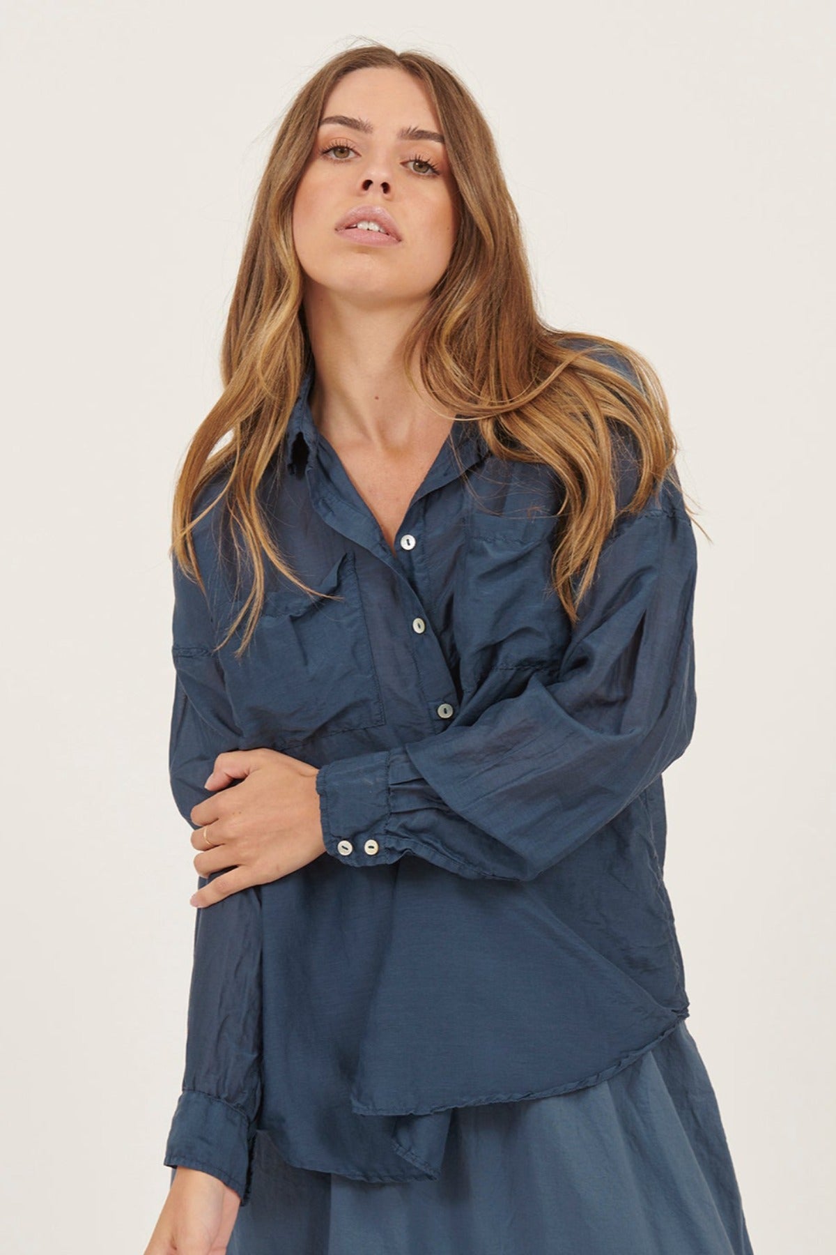 POCO SHIRT- DARK NAVY - Primness