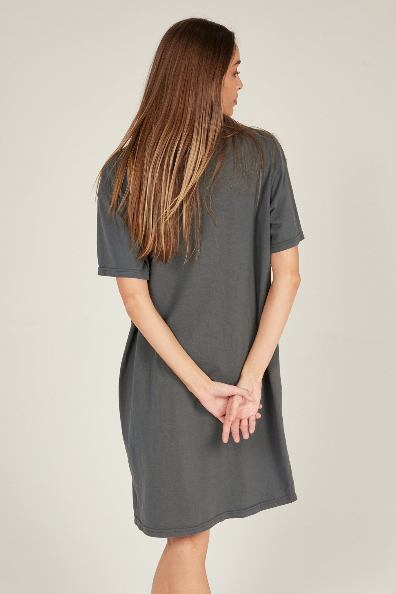 POLO DRESS - CHARCOAL - Primness