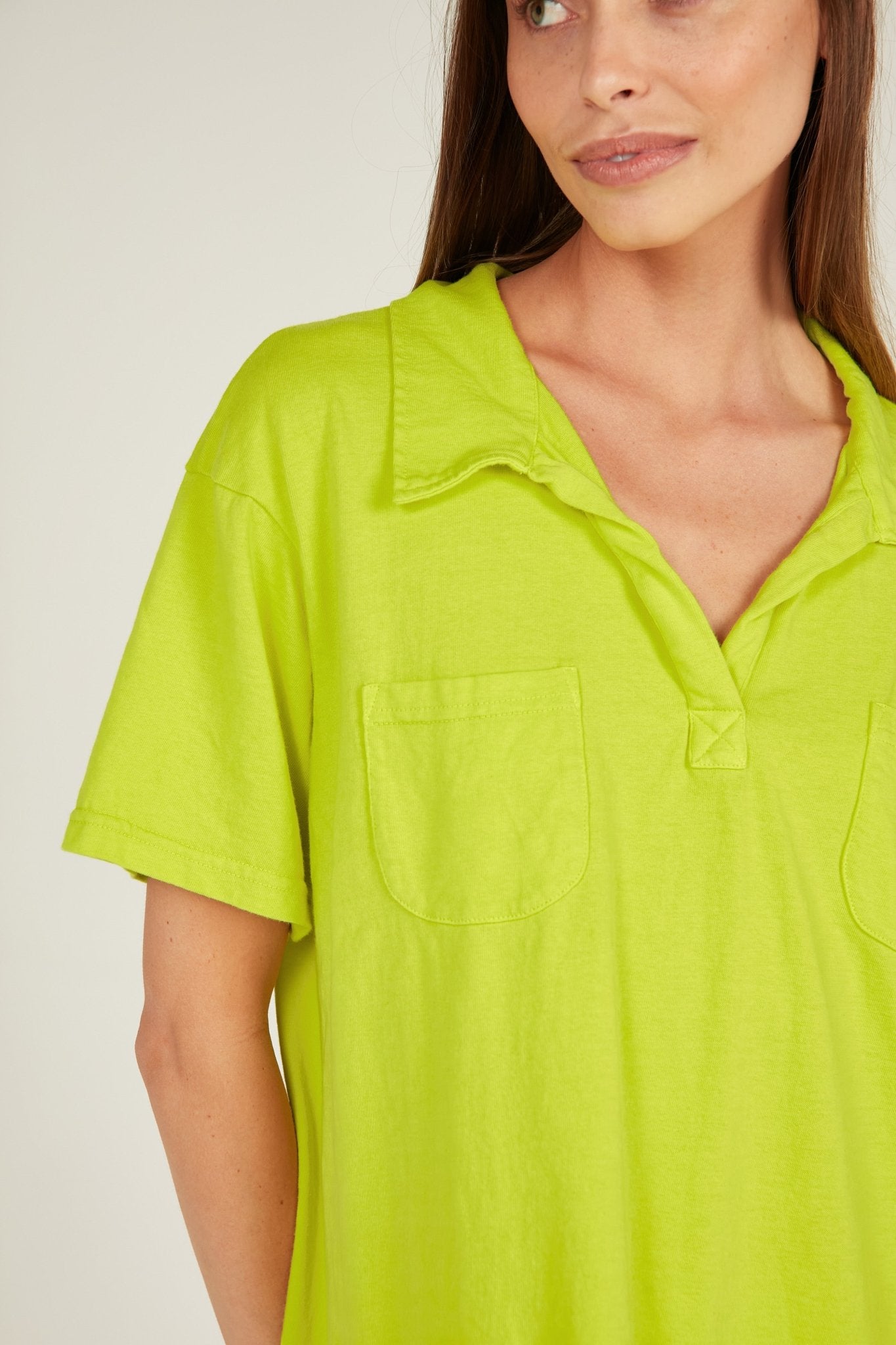 POLO DRESS - LIME - Primness