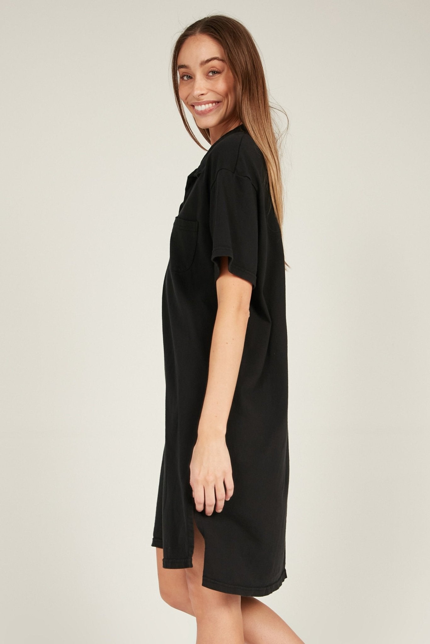 POLO DRESS - NOIR - Primness