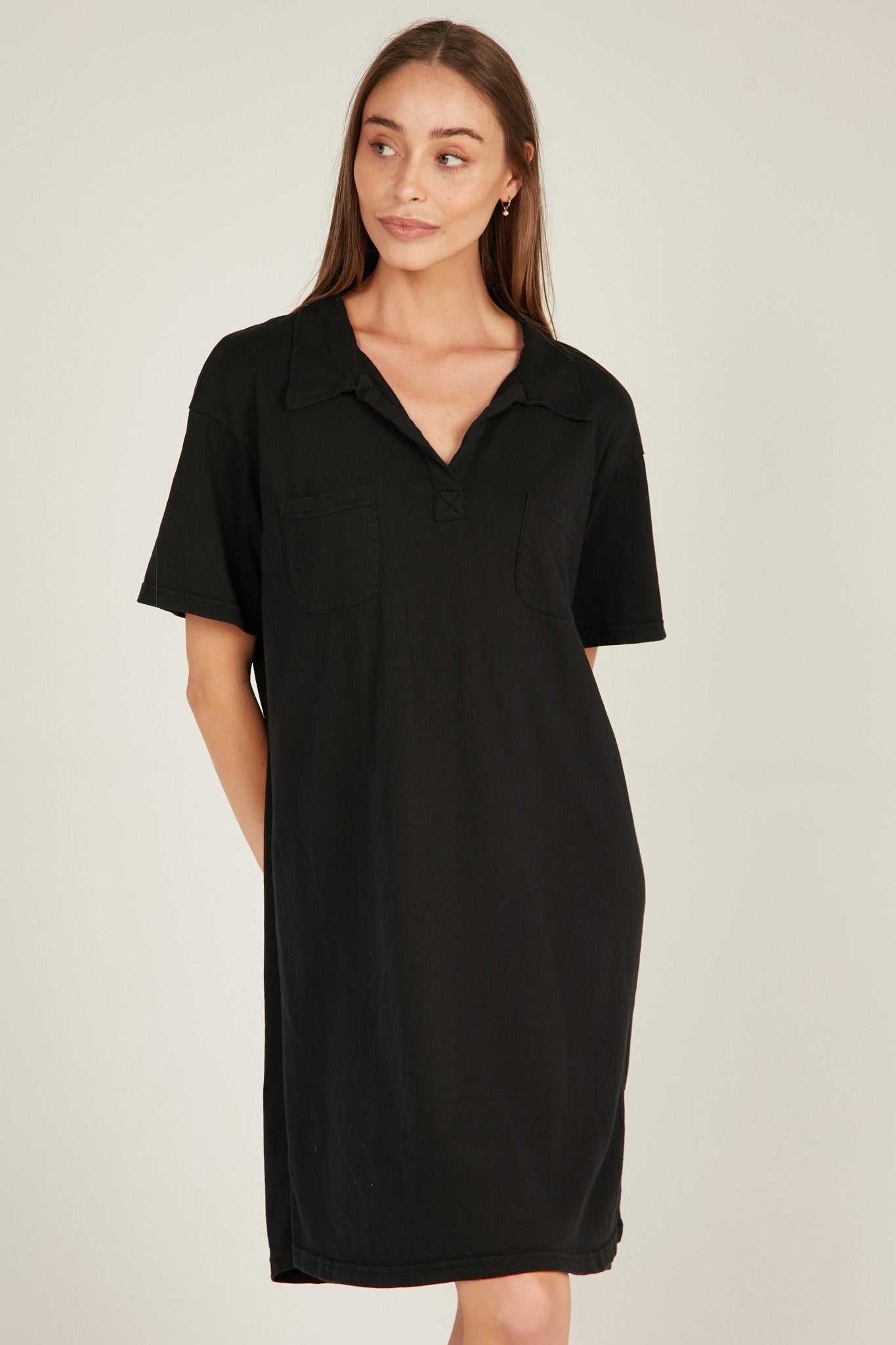 POLO DRESS - NOIR - Primness