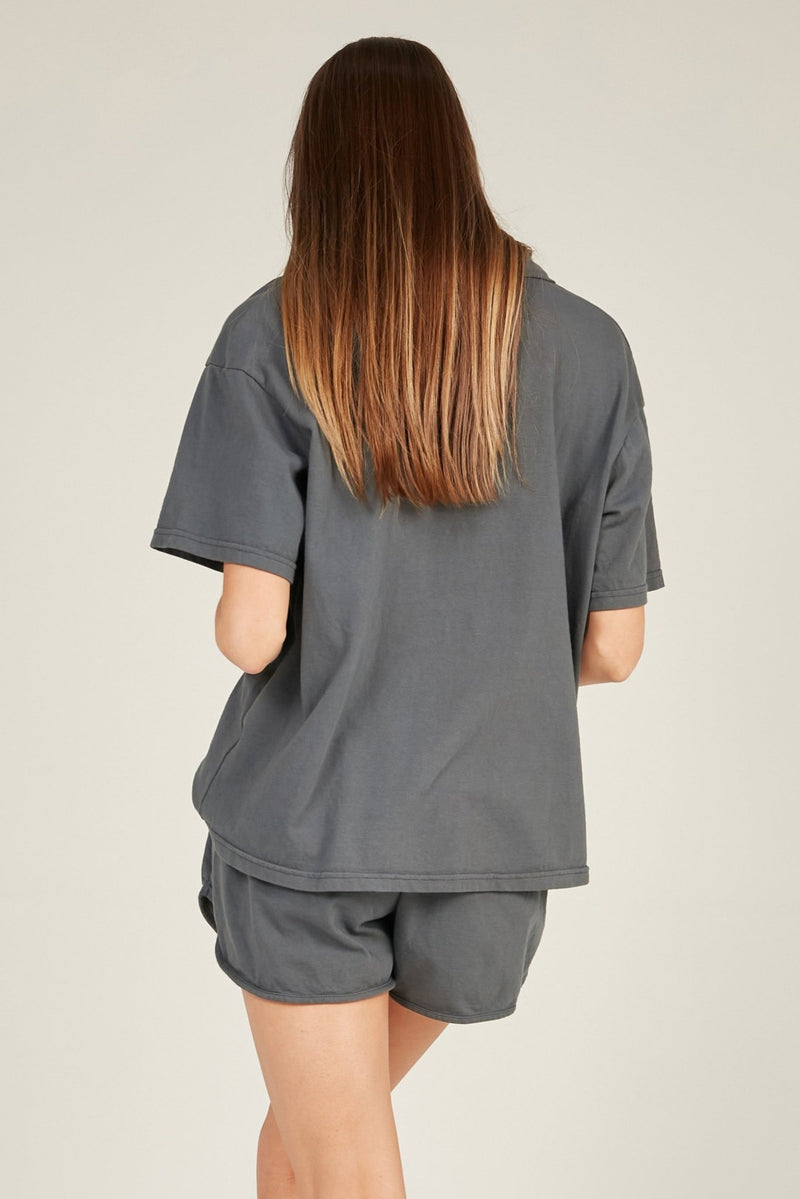 POLO TEE - CHARCOAL - Primness