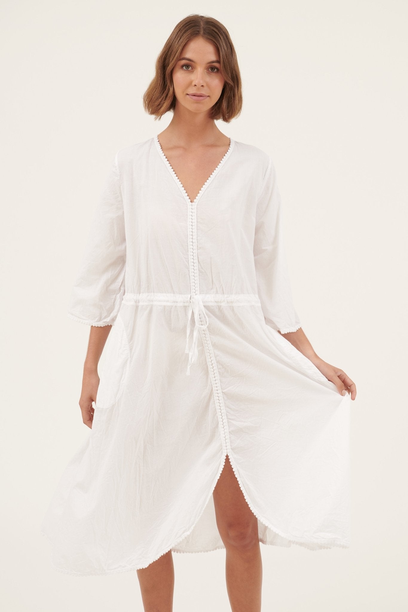 POOLY DRESS - BLANC - Primness