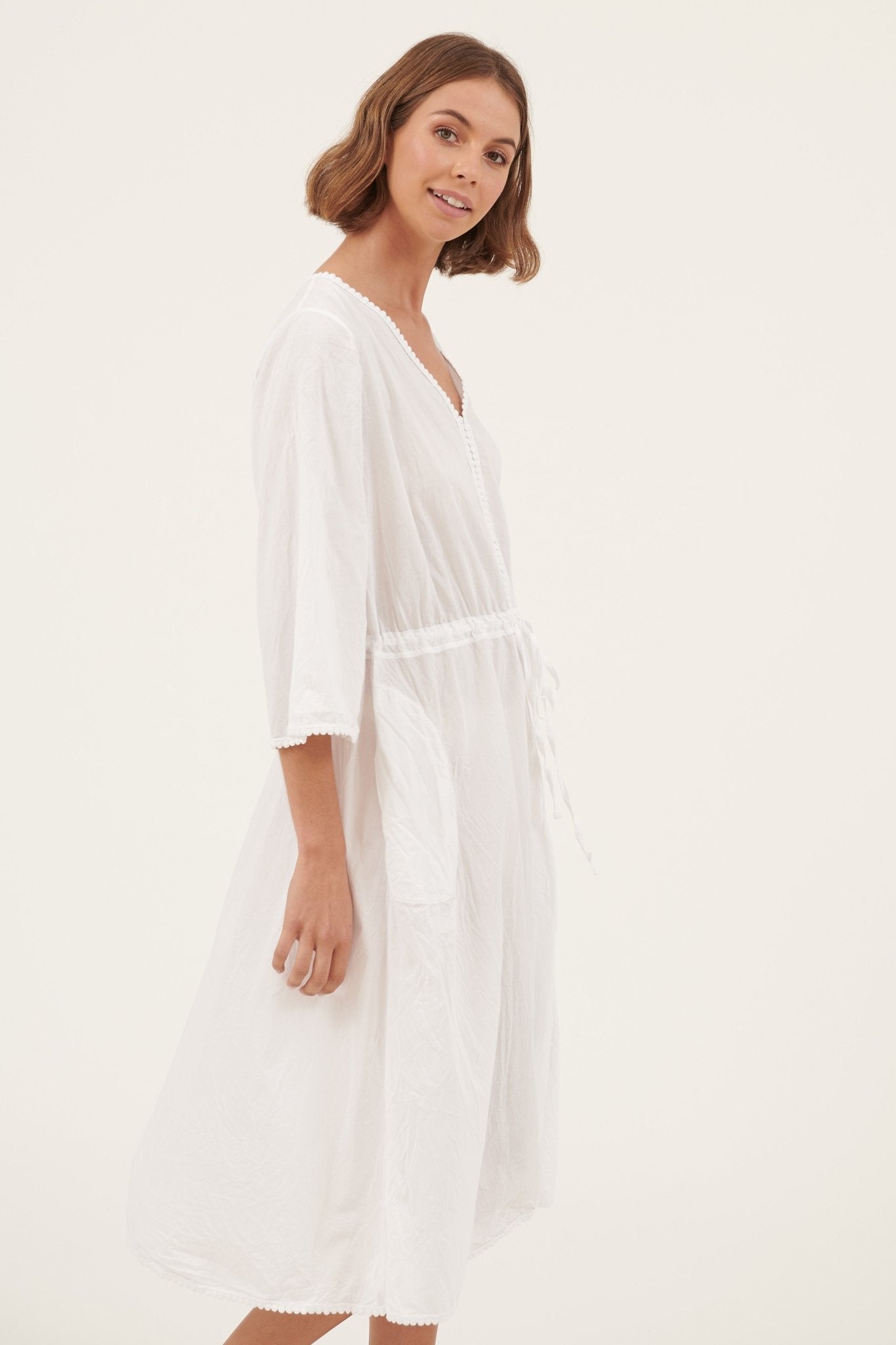 POOLY DRESS - BLANC - Primness