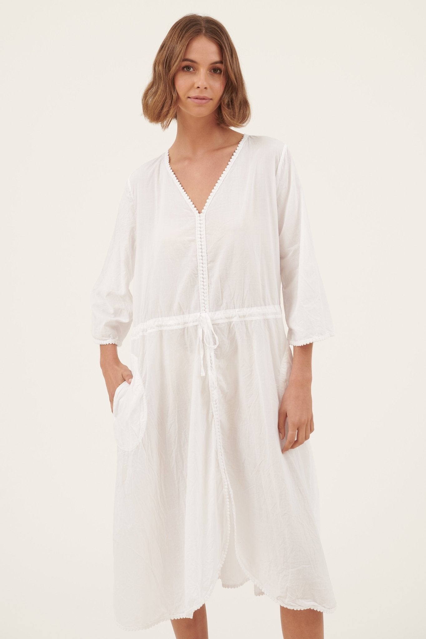 POOLY DRESS - BLANC - Primness