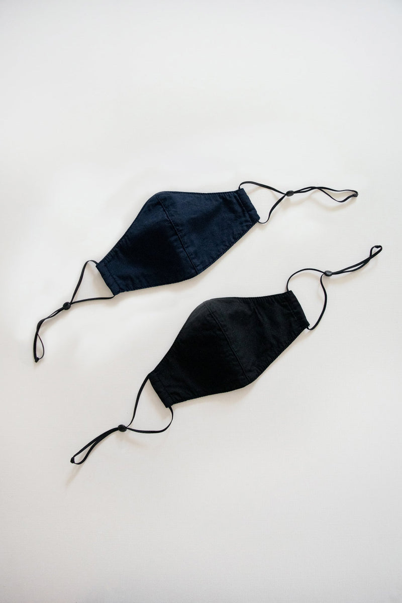 Reusable Face Mask - Two Pack - Navy & Black - Primness