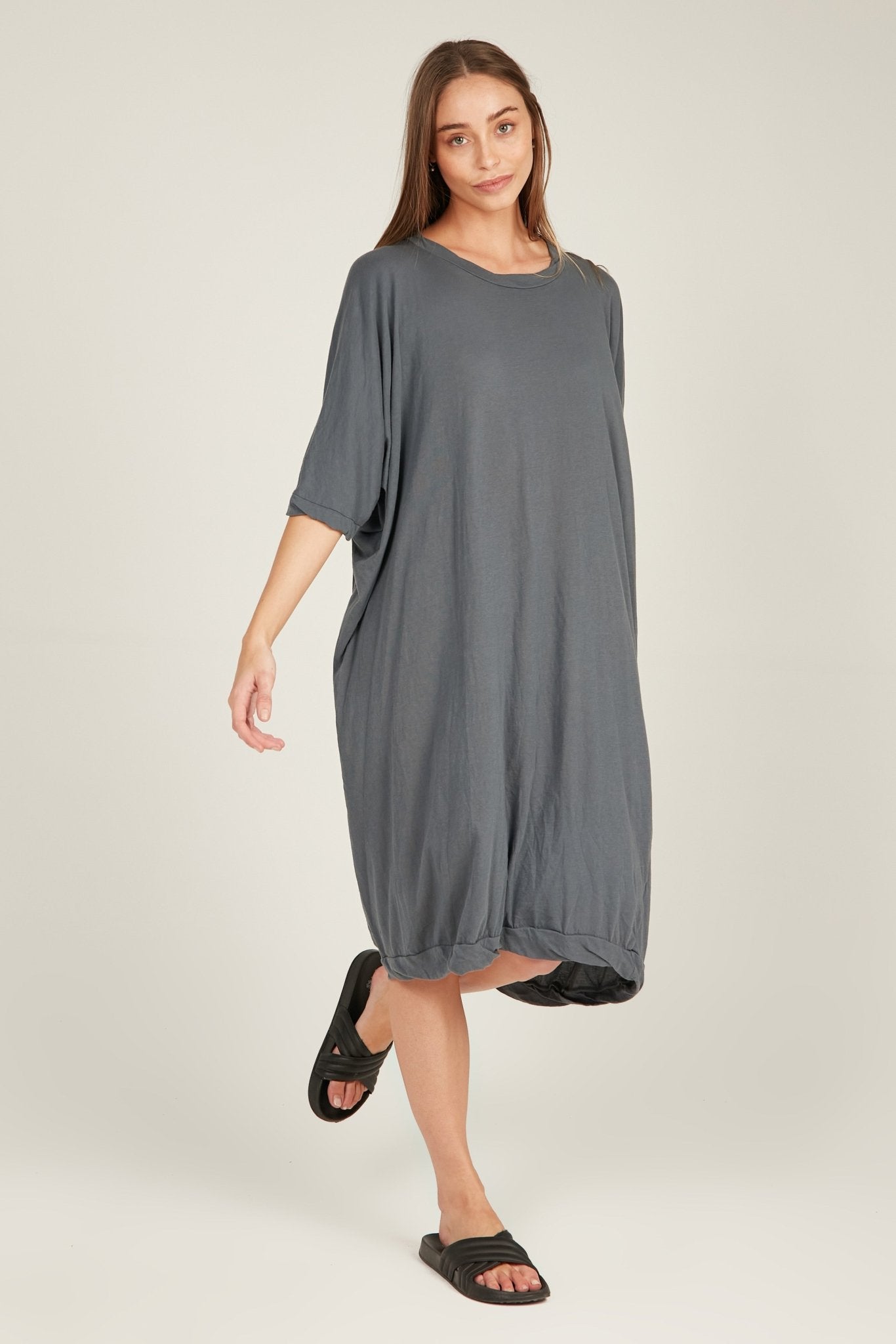 SANDY DRESS - CHARCOAL - Primness