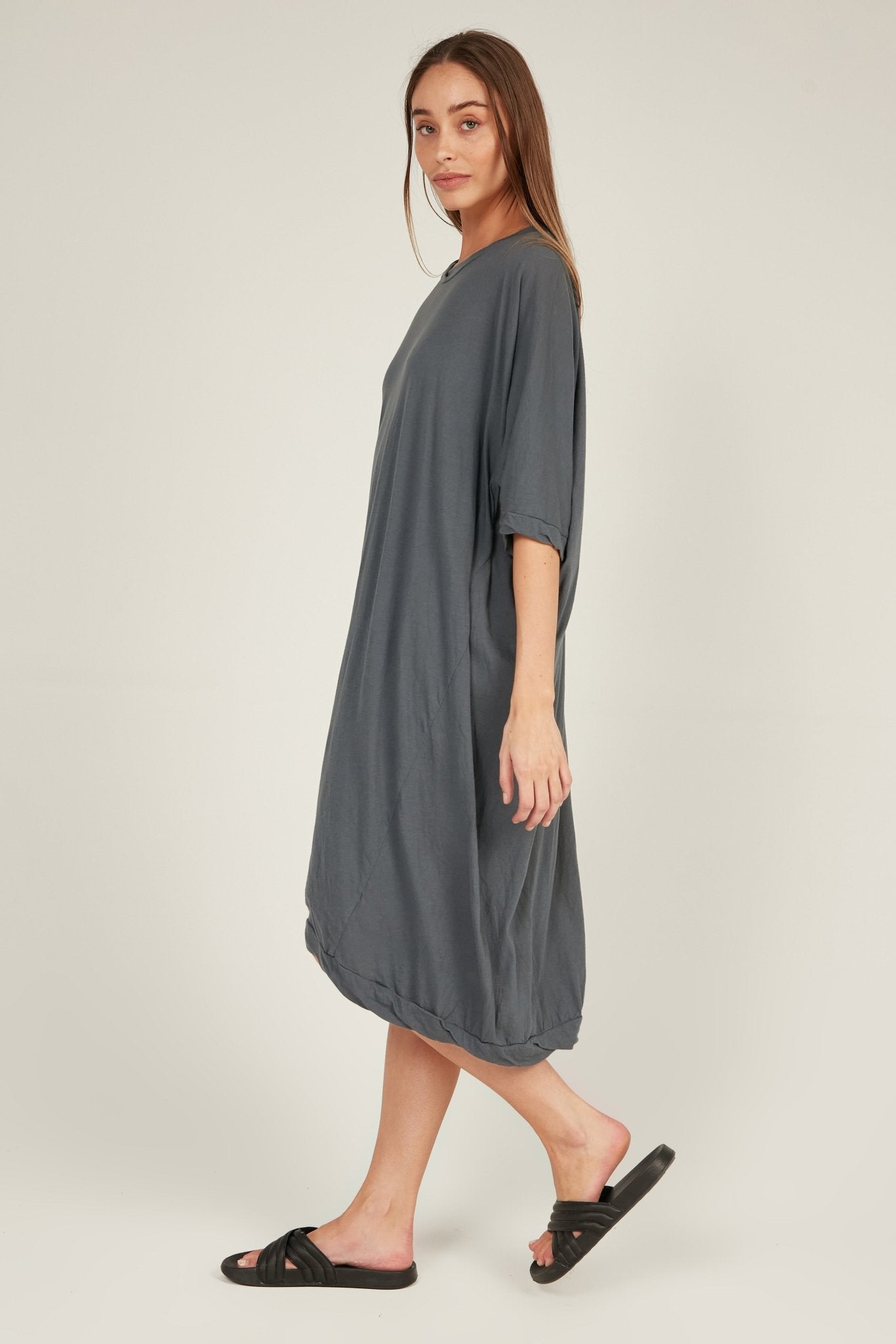 SANDY DRESS - CHARCOAL - Primness