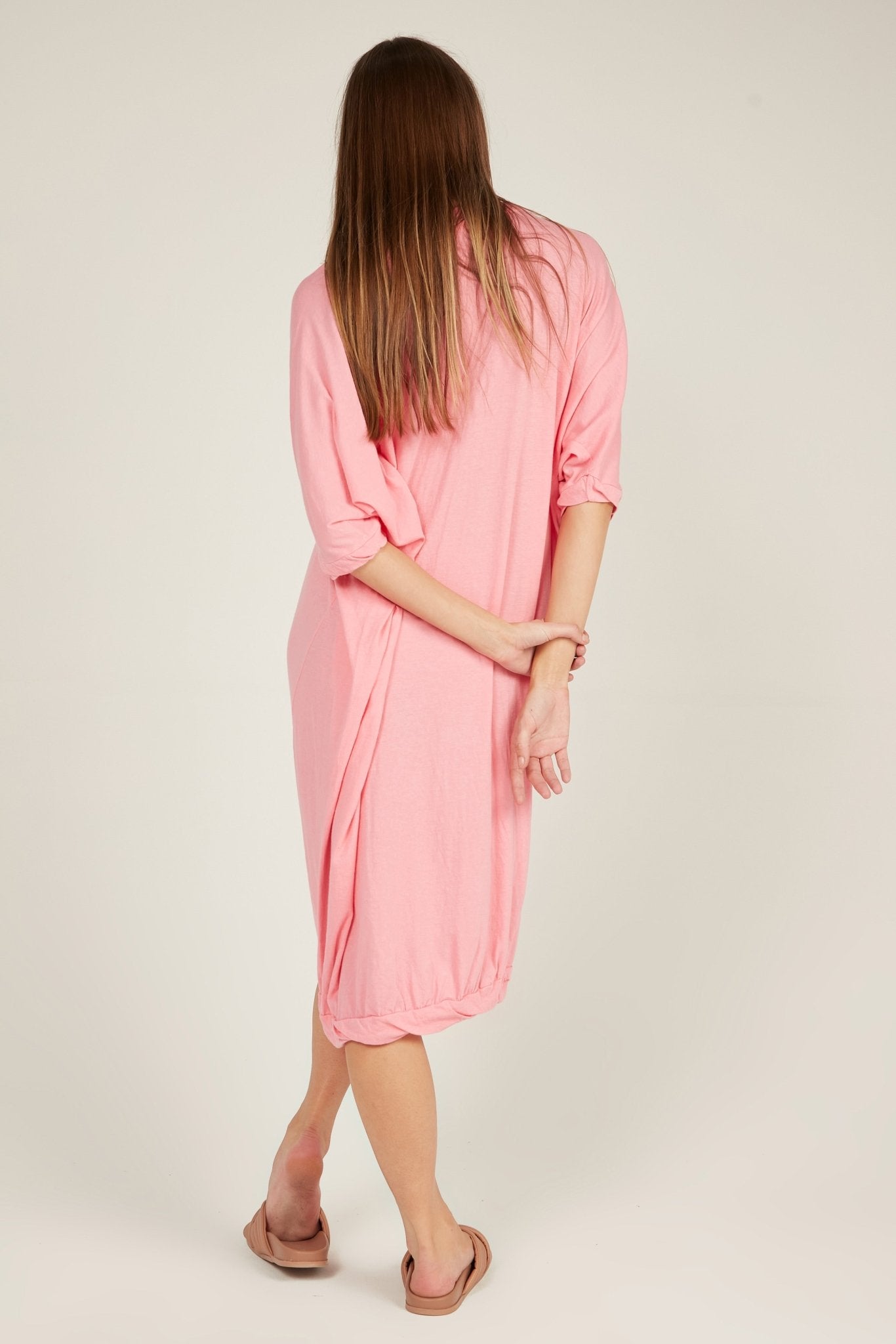 SANDY DRESS - TAFFY PINK - Primness