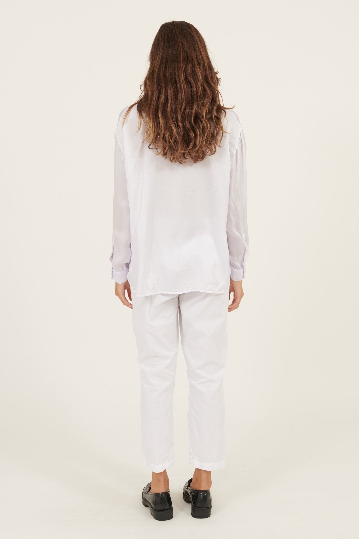 SATIN SHIRT - BLANC - Primness