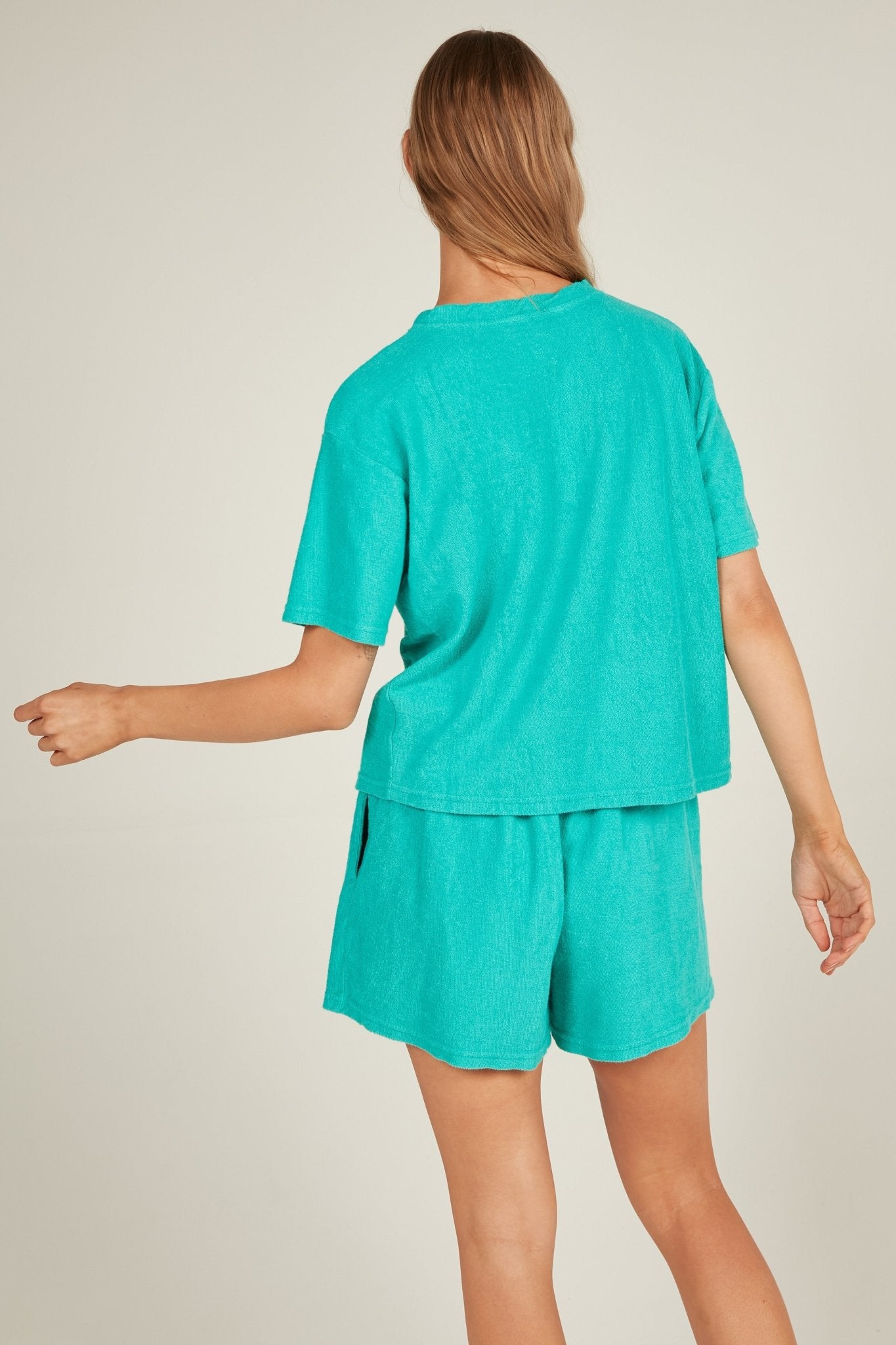 TERRY TEE - TURQUOISE - Primness