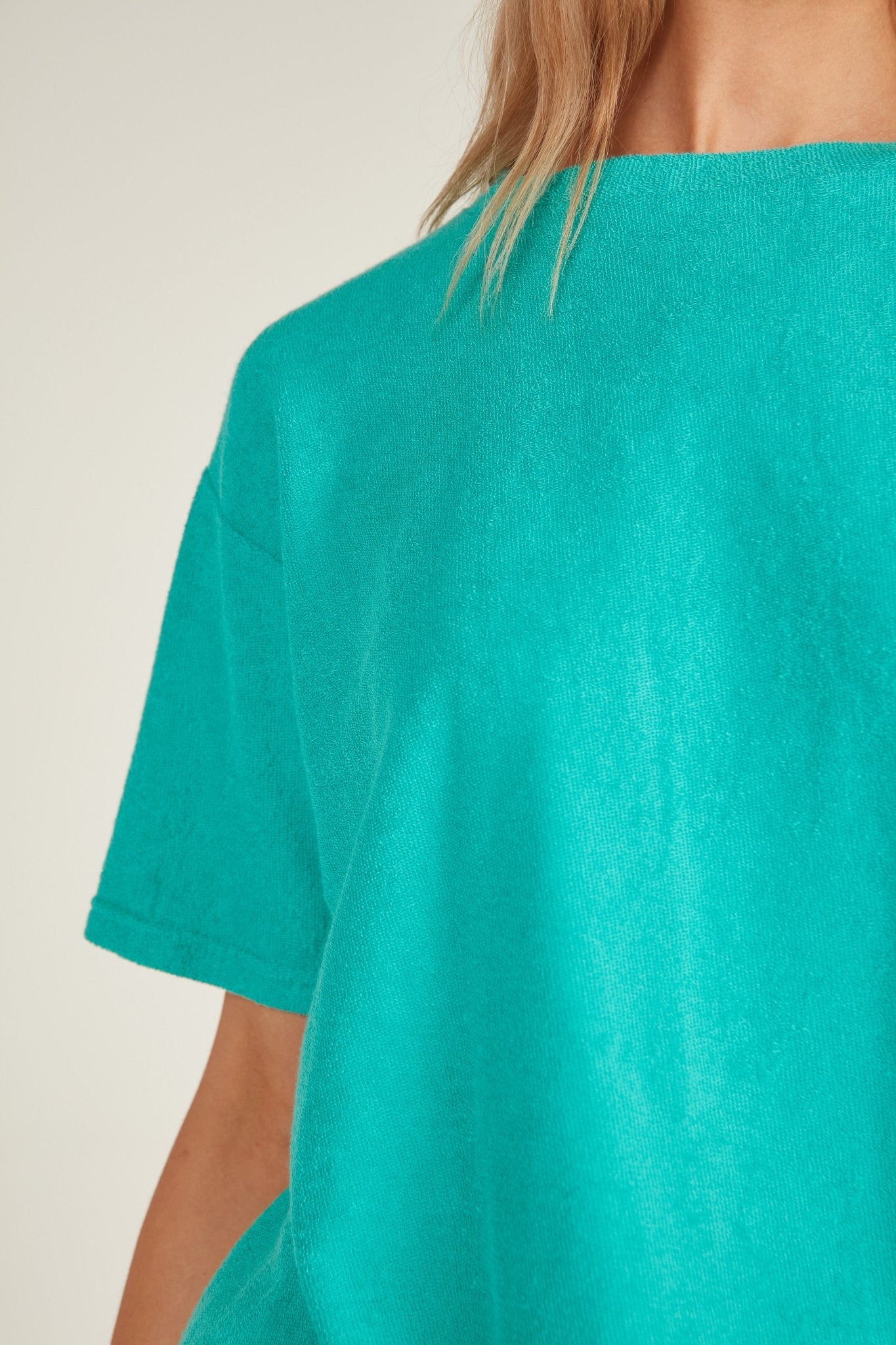 TERRY TEE - TURQUOISE - Primness