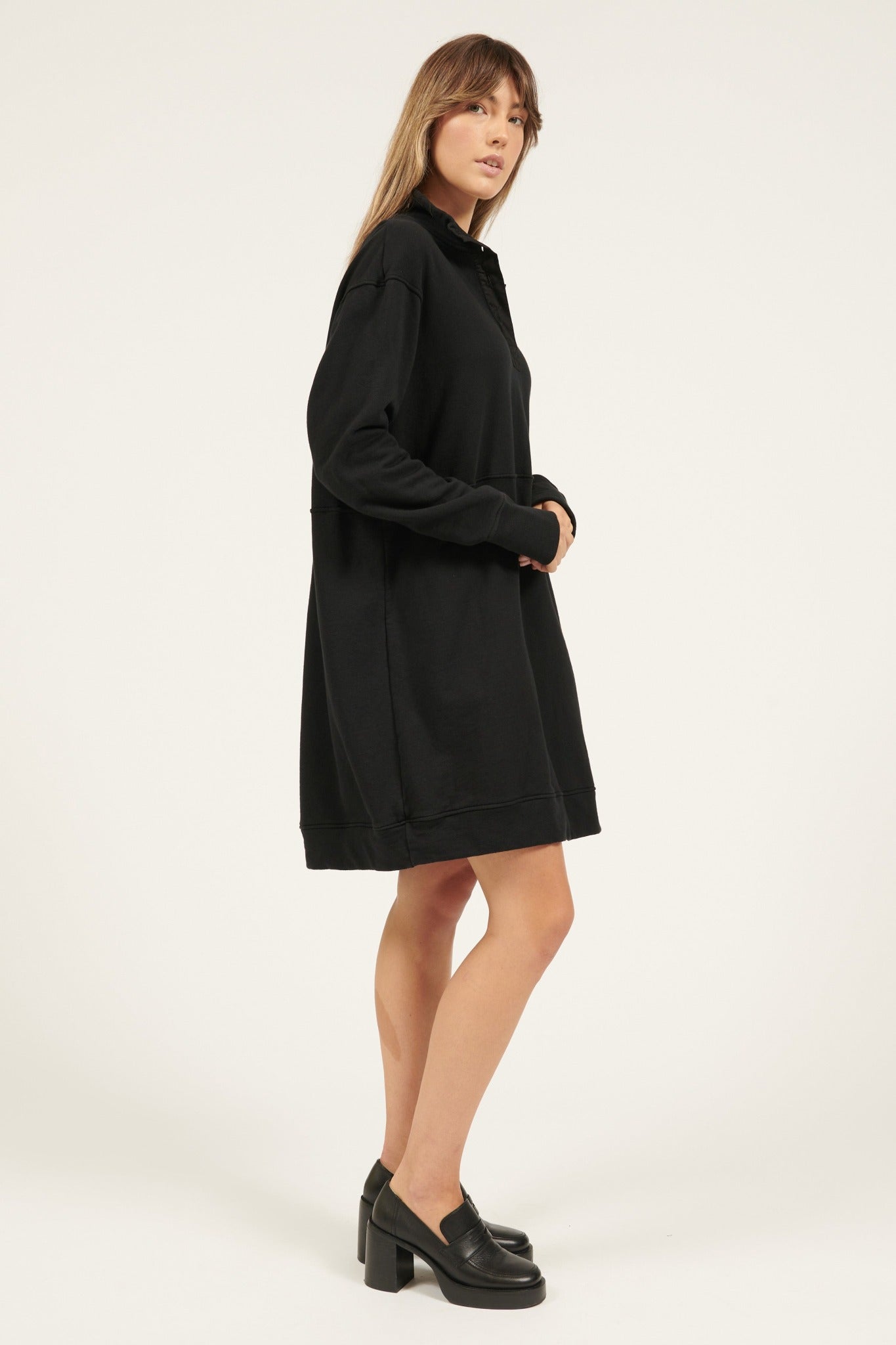 VENUS JUMPER DRESS - NOIR (PRE-ORDER) - Primness