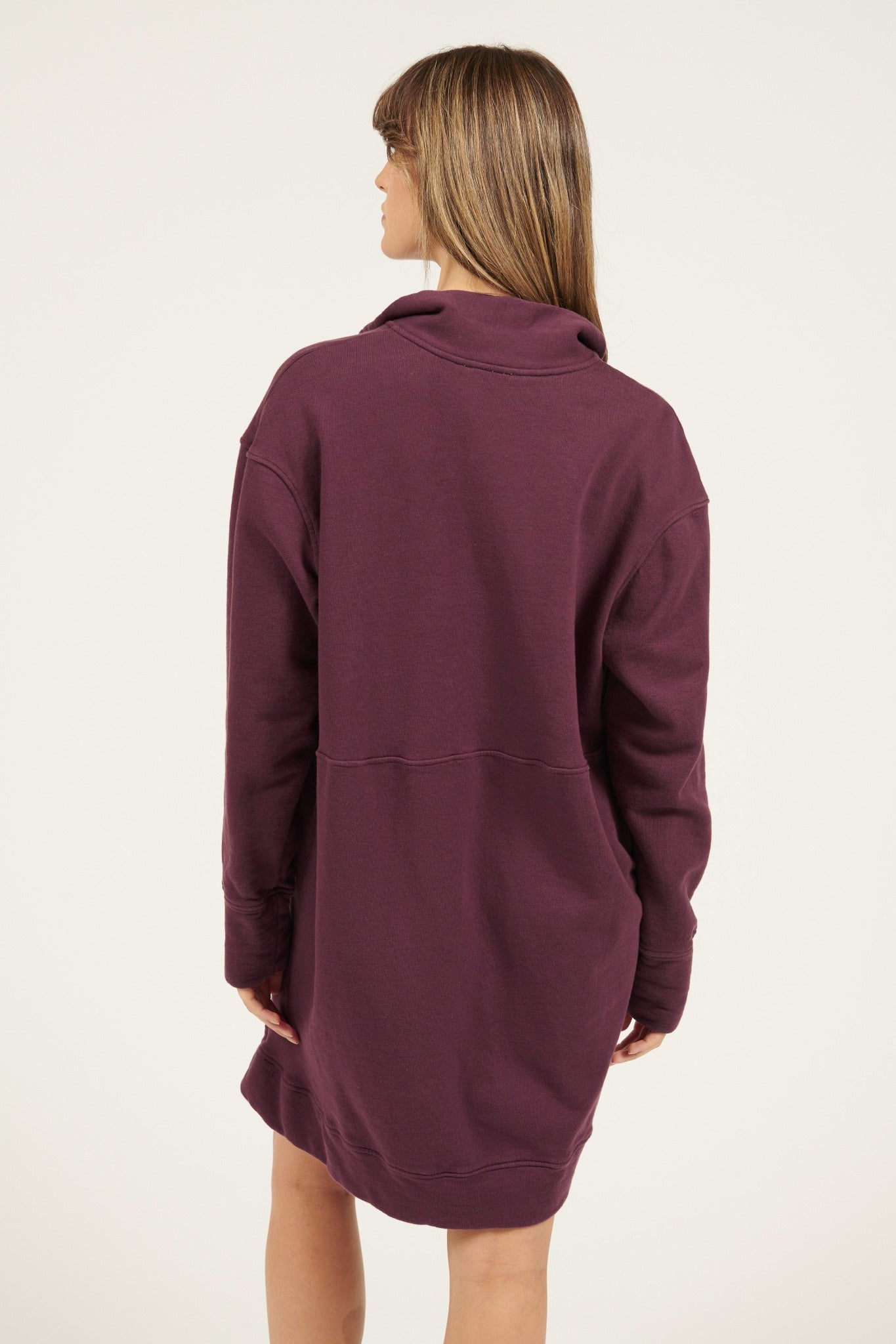 VENUS JUMPER DRESS - PLUM (PRE-ORDER) - Primness