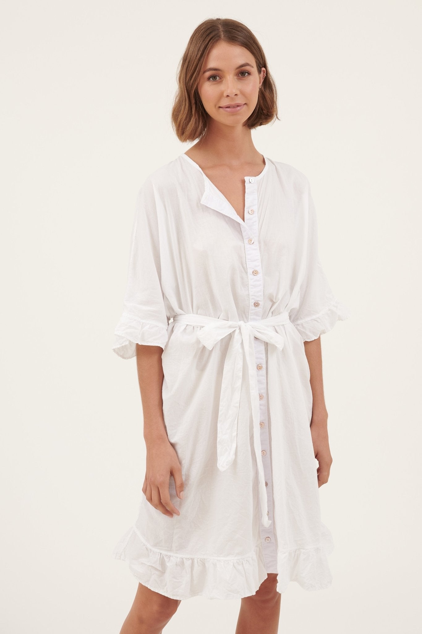 WICA DRESS - BLANC - Primness